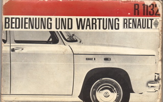 Renault 8 R1132 omistajan käsikirja 1967