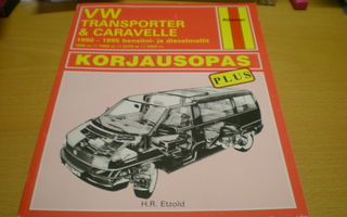 VW Transporter & Caravelle 1990-1995 bensini- ja dieselmalli
