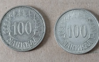 100 mk 100 markkaa 1956 ja 1957