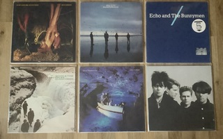 Echo & The Bunnymen vinyylilevykokoelma, 17 x LP’s