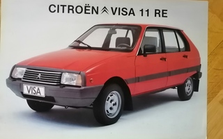 1984 Citroen Visa 11 RE esite - KUIN UUSI - suom