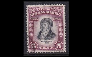 San Marino 215 o Melchiorre Delfico 5 C (1935)