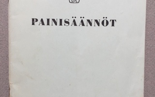 Pienpainate, Painisäännöt 1958