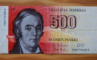 Suomen pankki 500 mk 1986