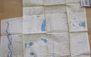 3 VANHAA Kartta Lappi Ropi Enontekiö ym 1960-l