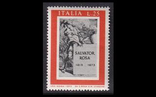 Italia 1393 ** Taidemaalari Salvator Rosa (1973)