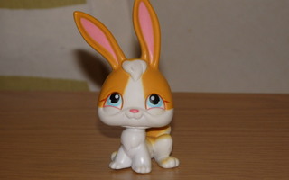 LITTLEST PET SHOP valko-oranssi PUPU, KANI #75