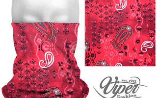 Viper Fashion 9in1 Mikrokuituk. Putkihuivi, punainen paisley