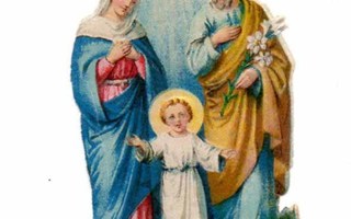 WANHA / Pyhä perhe - Jeesus, Joosef ja Maria. 1900-l.