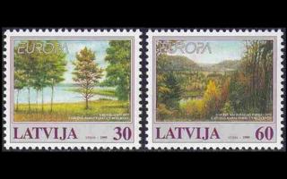 Latvia 496-7 ** Europa luonnonsuojelu (1999)