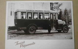 Linja-auto Vaala - Muhos - Oulu, SMY 100 v. numeroitu kortti