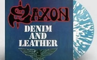 Saxon : Denim And Leather - LP, LTD, splatter, uusi