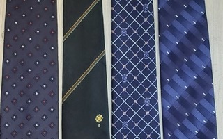 Tummasävyiset solmiot yhdessä tai erikseen