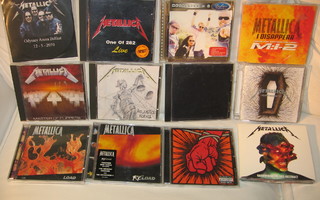 Metallica paketti (12 kpl.) CD.