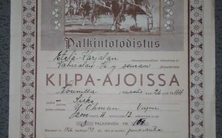 Luovutettu-alue Houni Hevosurheilu Ravit 1944 PK400-1