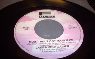 7" single :Laura Voutilainen: Muuttanut oot maailmain (1994)