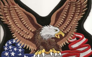Eagle & USA & V2 - Uusi iso selkämerkki