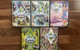 Sims 3 peli + monta lisäosaa (PC/Mac)