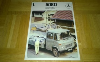 Esite Mercedes pakettiauto L 508 D, 1973