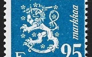 1950 M-30 Leijona 25 mk sininen ** Lape 401 a VSP Lm6
