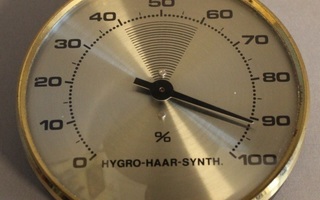 HYGRO-HAAR-SYNTH. KOSTEUSMITTARI HALK.10 CM. KORK. 2,5 CM.