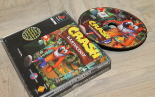 Crash Bandicoot PS1 Playstation peli harvinaisempi versio