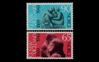 Norja 594-5 ** Gustav Vigeland (1969)