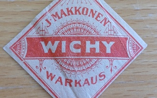 J.Makkonen Wichy Warkaus etiketti!