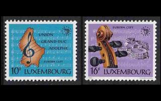 Luxemburg 1125-6 ** Europa musiikkivuosi (1985)