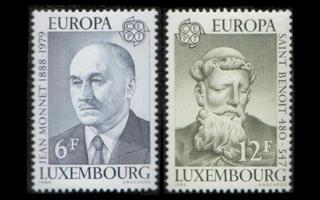 Luxemburg 1009-10 ** Europa kuuluisia henkilöitä (1980)