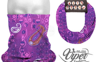 Viper Fashion 9in1 Mikrokuituk. Putkihuivi, violetti paisley