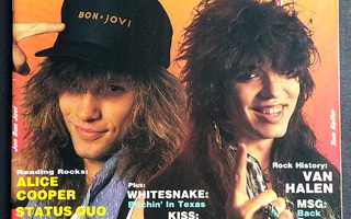 Metal Hammer 1987 : Kiss , Bon Jovi , Van Halen  , Warlock