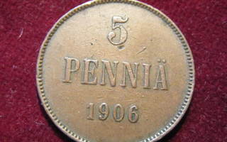 5 penniä 1906
