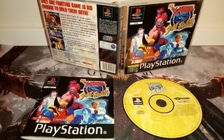 X-Men Vs. Street Fighter PS1 (UK-versio)