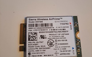 Sierra Wireless airprime EM7455 M.2 LTE 4G kortti