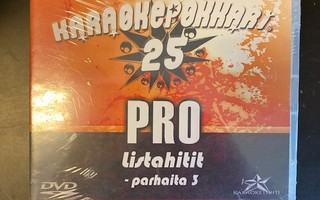 Karaokepokkari Pro 25 - Listahitit parhaita 3 DVD (UUSI)