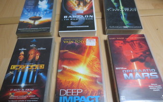 Paljon VHS kasetteja, pääasiasssa Sci-Fi (tarjoa)