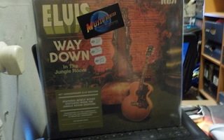 ELVIS WAY DOWN IN THE JUNGLE ROOM 2LP 40TH ANNIVERSARY UUSI