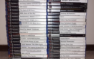 44 kpl Playstation 2 pelejä