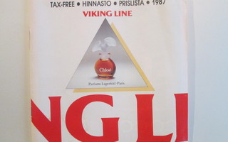 VIKING LINE TAX-FREE HINNASTO 1987