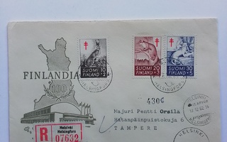 Kuvienmukainen postilähetyskuori v.1962