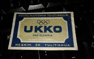 Ukko Pro Olympia etiketti Olympiarenkaat