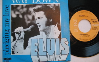 Elvis Presley Way Down 7" sinkku Belgialainen