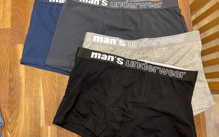 Miesten uudet laadukkaat alushousut koko L  4kpl