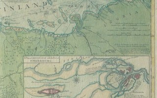 Vanha kartta Itämeri, Suomenlahti (isokok. taittokortti)