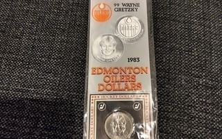 1983 Wayne Gretzky Edmonton Oilers hockey dollars-kolikko
