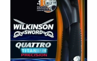 WILKINSON SWORD Quattro Titanium Precision -trimmeri + höylä