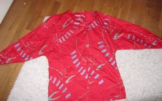 Kivan punainen Marimekko kimono mallinen paita, koko M.