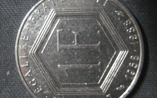 Ranska  1  franc   1988  KM # 963   Nickel   Charles de Gaul