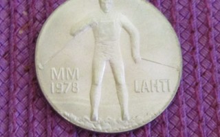 Hopeinen Juhlaraha 25 Markkaa Lahti MM 1978